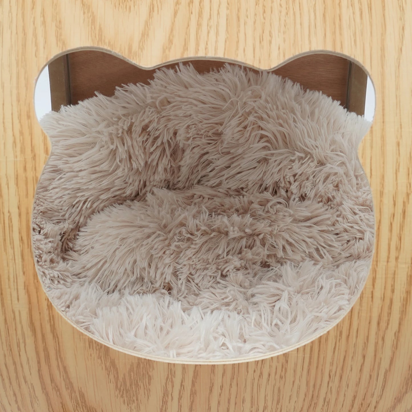 Cat Wooden Modern Pet Bed House Spaceship Space Capsule with Cushion